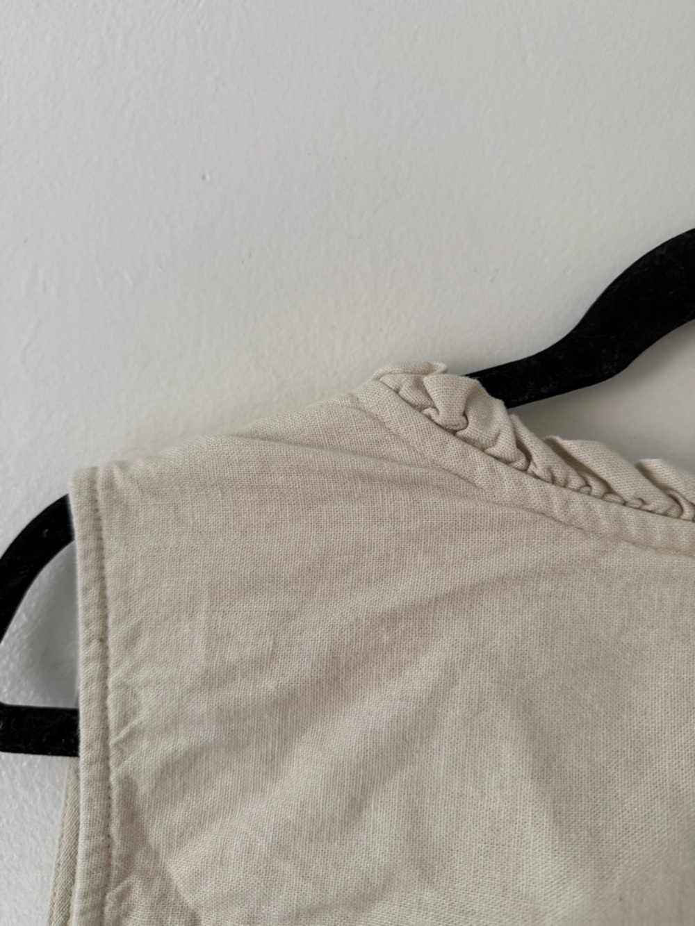 Sonoma Linen Blend Button Down Cream Beige Tank Blouse Size 2X Beachy Coastal - Picture 4 of 10